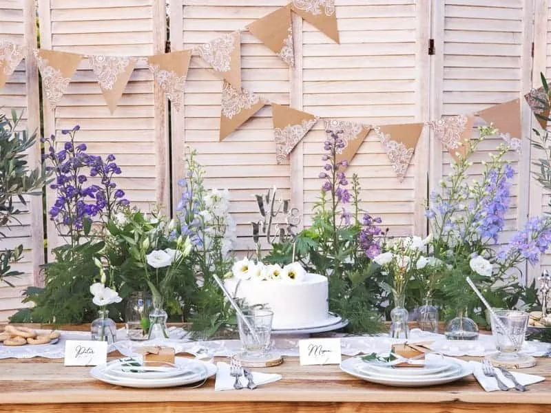 Vimpelrekke - Kartong med Lace designs - 210cm - miniatyrbilde