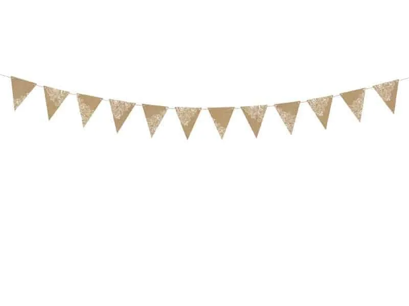 Vimpelrekke - Kartong med Lace designs - 210cm - miniatyrbilde